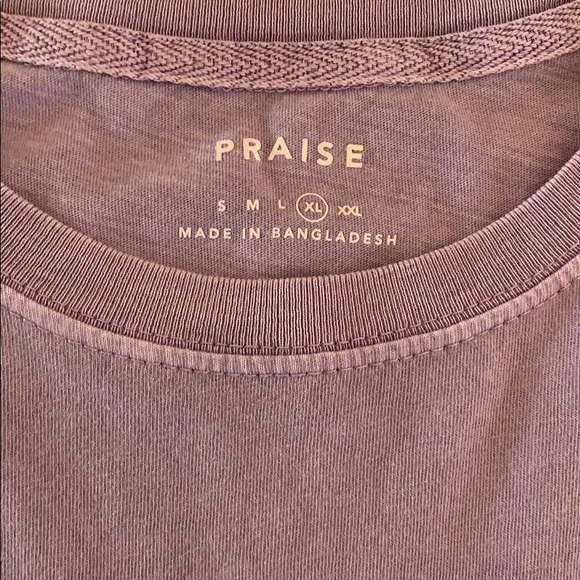 Lavender PRAISE tee shirt - Picture 2 of 5